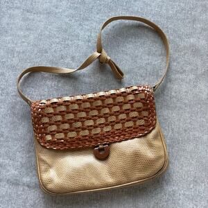 Walter Katten Made in Italy Woven Leather Crossbody Purse